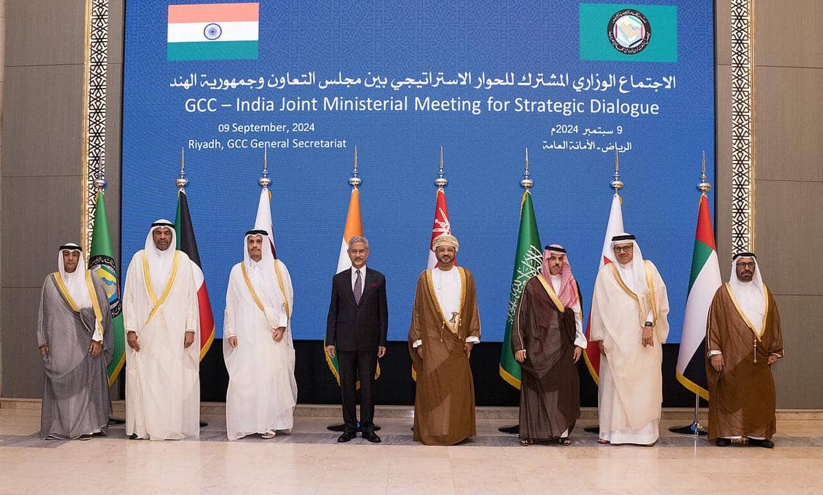 Menteri Luar Negeri Dr. S. Jaishankar pada sesi pembukaan Pertemuan Menteri Gabungan India-Dewan Kerja Sama Teluk pada 9 September 2024. ( Ministry of External Affairs, GODL-India, via Wikimedia Commons)