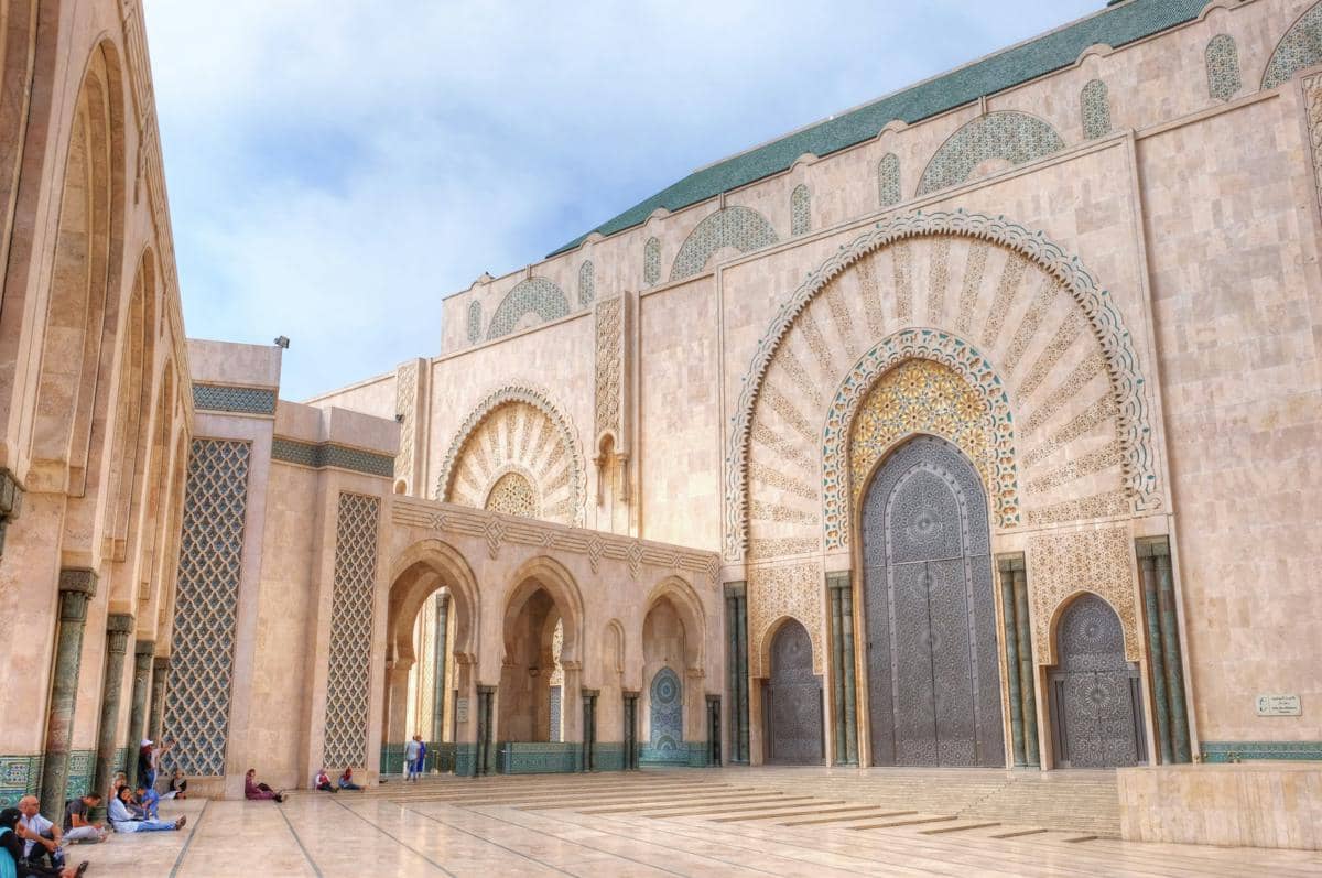Masjid Hassan II yang terletak di Casablanca, Maroko.