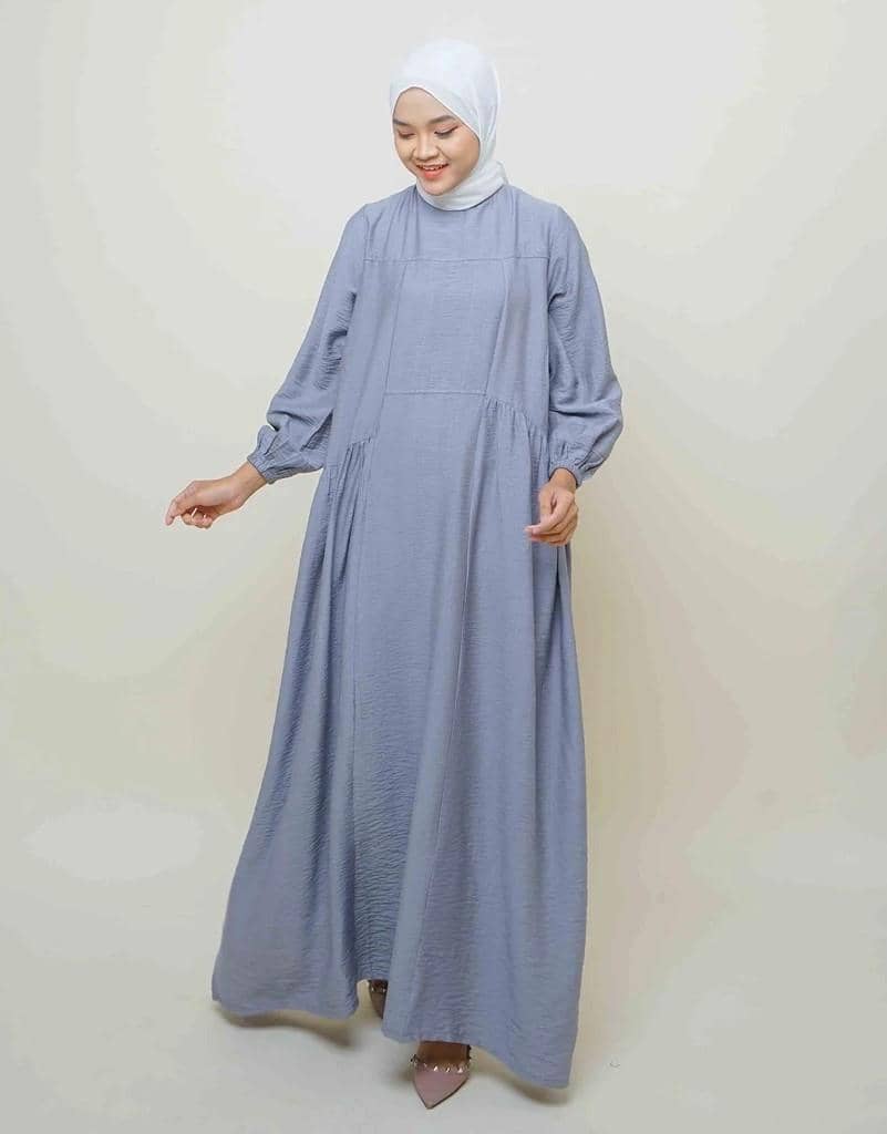 gamis lebaran 2026 polos minimalis