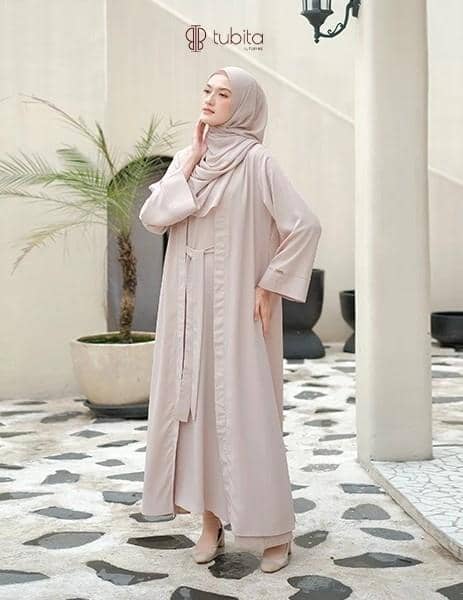 gamis lebaran 2026 polos minimalis
