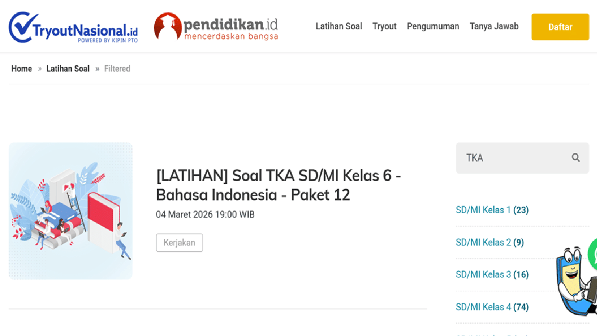 soal TKA di tryoutnasional.id 