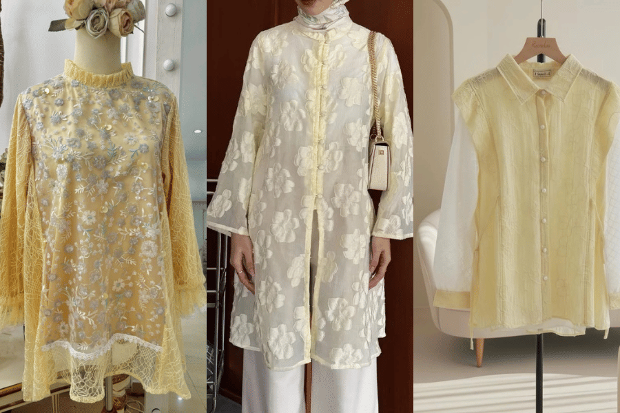 7 Tunik Lebaran 2026 Warna Butter Yellow, Tersedia di Toko Online