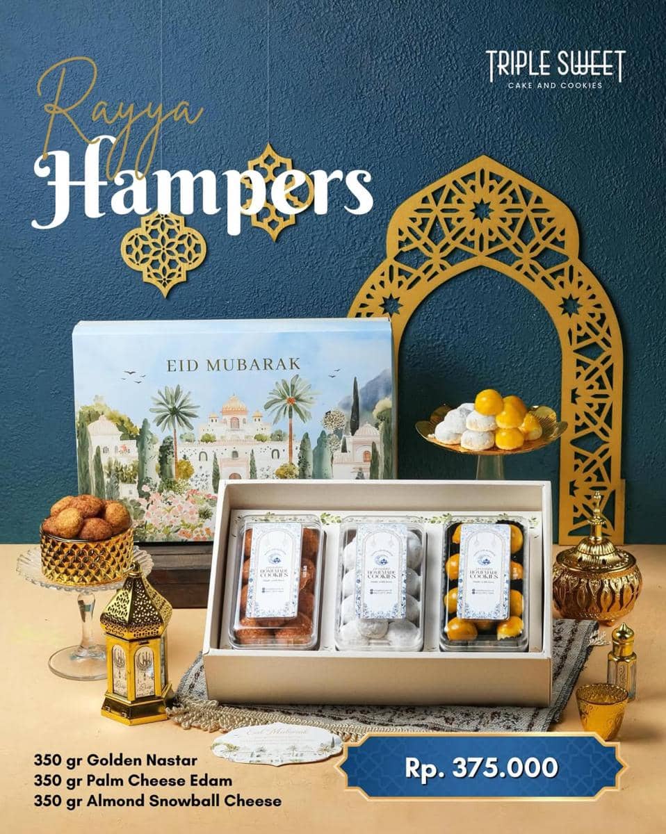 Ilustrasi hampers Triple Sweet