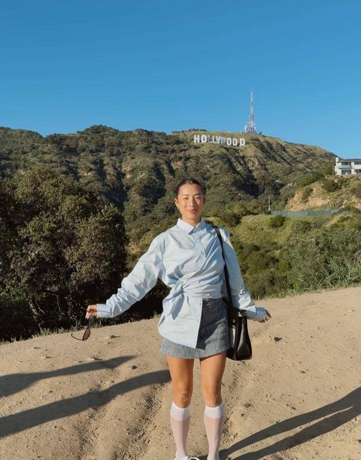 Jennifer Bachdim jalan-jalan di LA