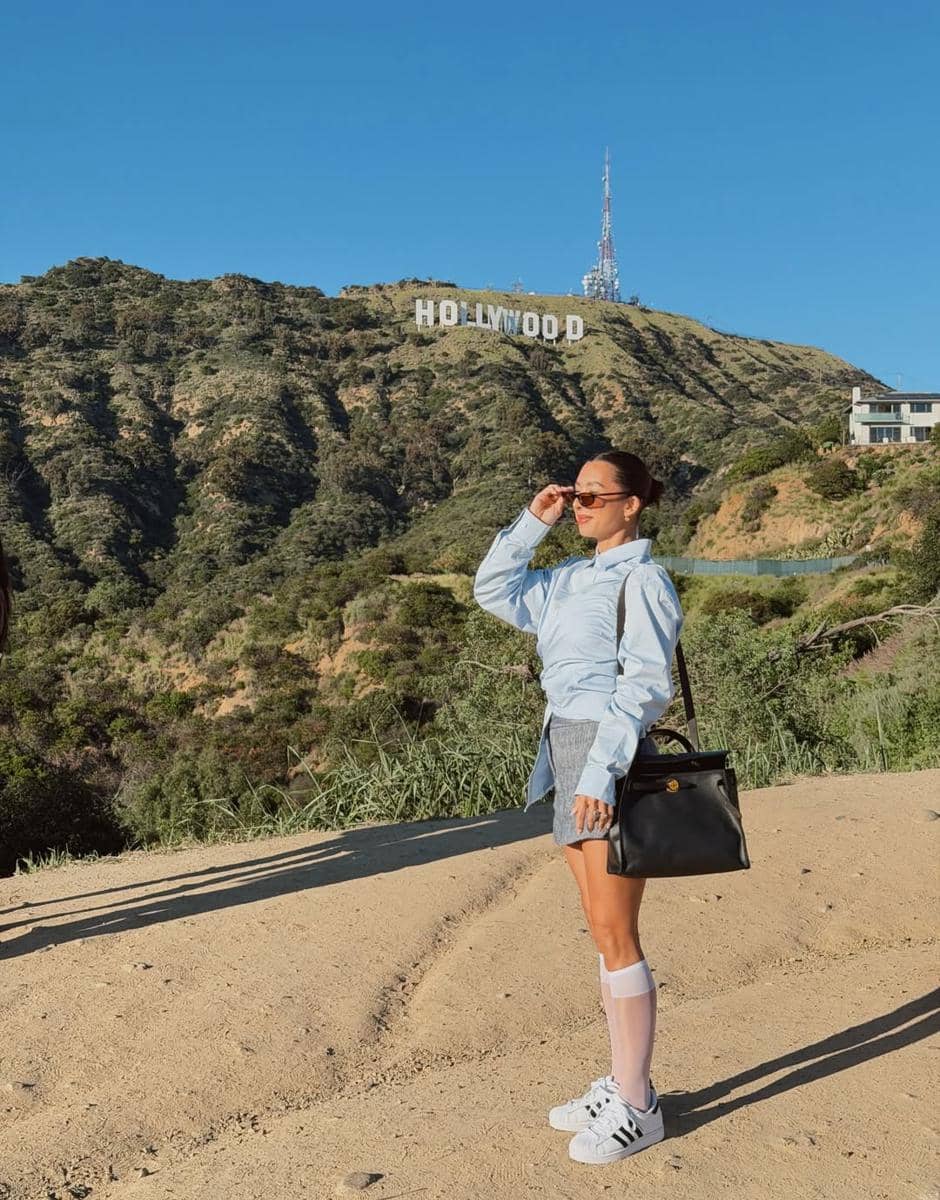 Jennifer Bachdim jalan-jalan di LA