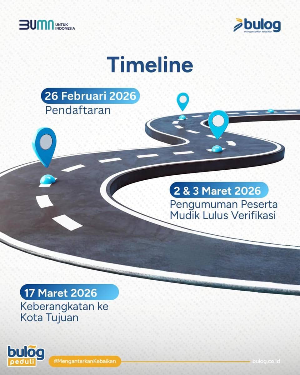 Mudik Gratis Bulog 2026 Resmi Dibuka, Ini Rute dan Cara Daftarnya