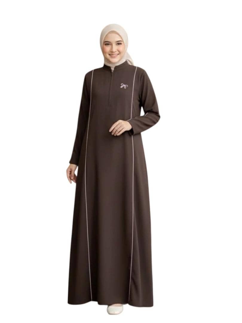 gamis lebaran 2026 polos minimalis