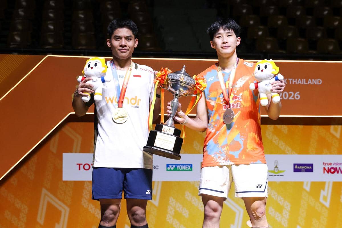 Tunggal putra M. Zaki Ubaidillah menjuarai Thailand Masters 2026