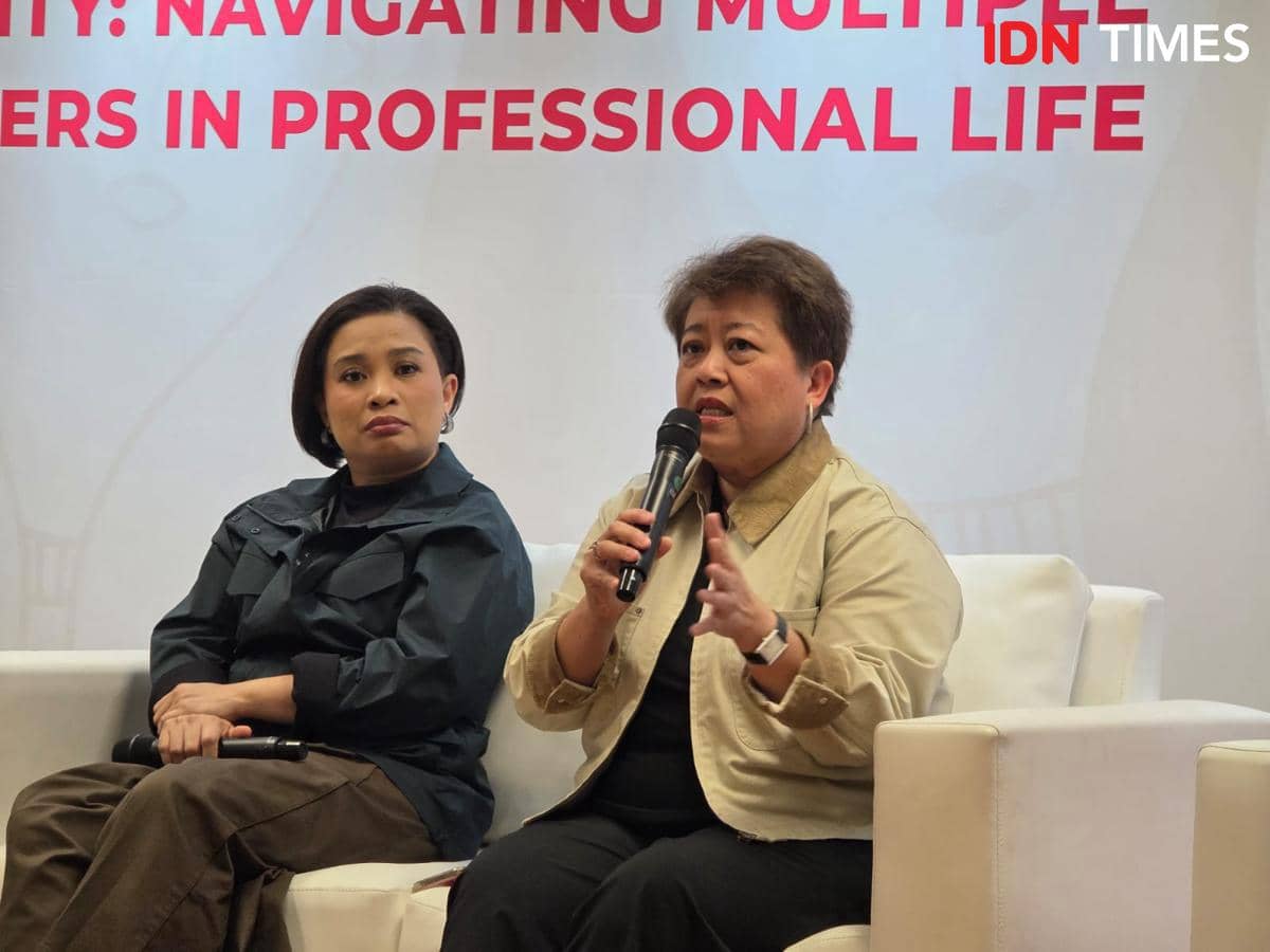 Director PT Tara Naya Karsa, Retail Management Consulting, Fetty Kwartati dalam diskusi menyambut International Women’s Day 2026 bertajuk Intersectionality: Navigating Multiple Layers of Barriers in Professional Life yang diselenggarakan oleh UNIQLO Indonesia berkolaborasi dengan Indonesia Business Coalition for Women Empowerment (IBCWE) di UNIQLO HQ SOUTH QUARTER