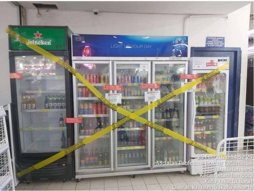 Edarkan Miras Tanpa Izin, Pemprov DKI Segel HMI