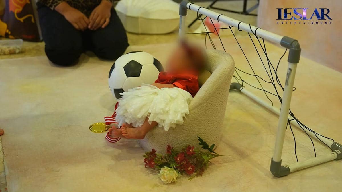 pemotretan newborn anak ketiga Lesti Kejora