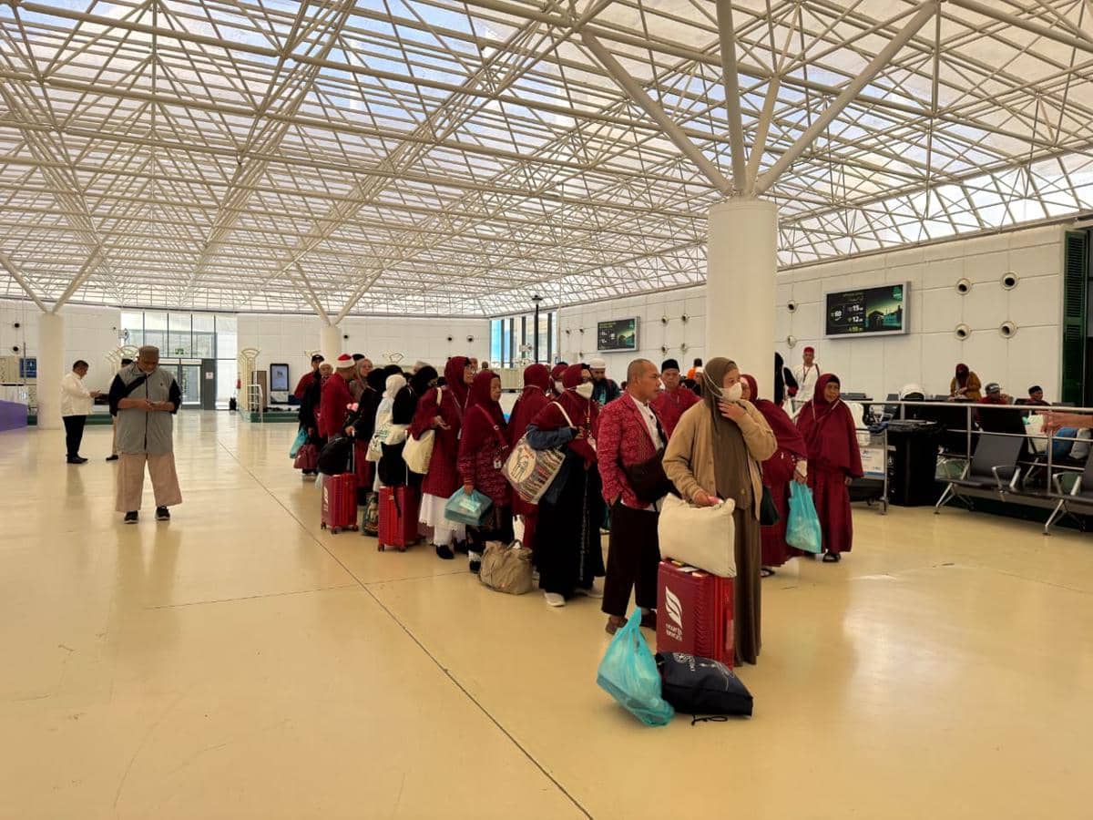 Proses pemulangan jemaah umrah asal Indonesia di Bandara Internasional King Abdulaziz, Jeddah (Dok. Media Center Haji)