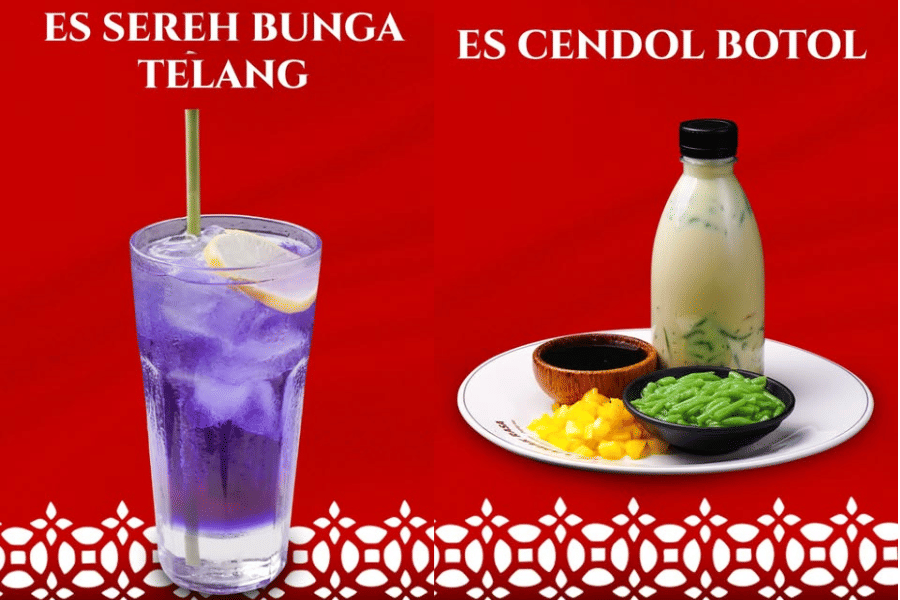 Potret menu minuman di Lamak Rasa milik Atta Halilintar dan Aurel Hermansyah