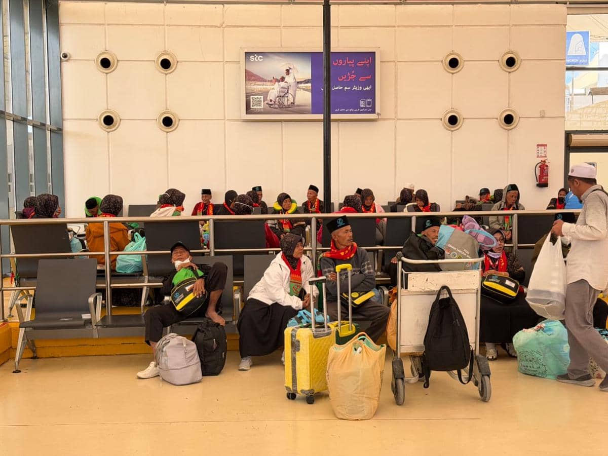 Proses pemulangan jemaah umrah asal Indonesia di Bandara Internasional King Abdulaziz, Jeddah (Dok. Media Center Haji)