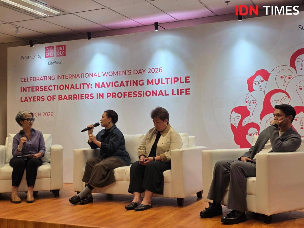 Diskusi menyambut International Women’s Day 2026 bertajuk Intersectionality: Navigating Multiple Layers of Barriers in Professional Life yang diselenggarakan oleh UNIQLO Indonesia berkolaborasi dengan Indonesia Business Coalition for Women Empowerment (IBCWE) di UNIQLO HQ SOUTH QUARTER