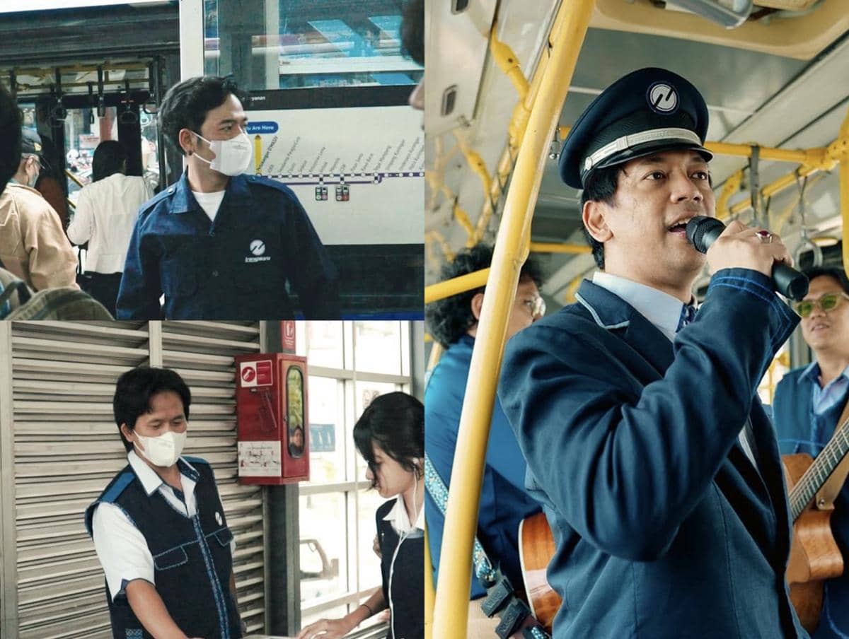 D’MASIV Jadi Petugas Transjakarta, Rayakan 1 Tahun Halte Petukangan