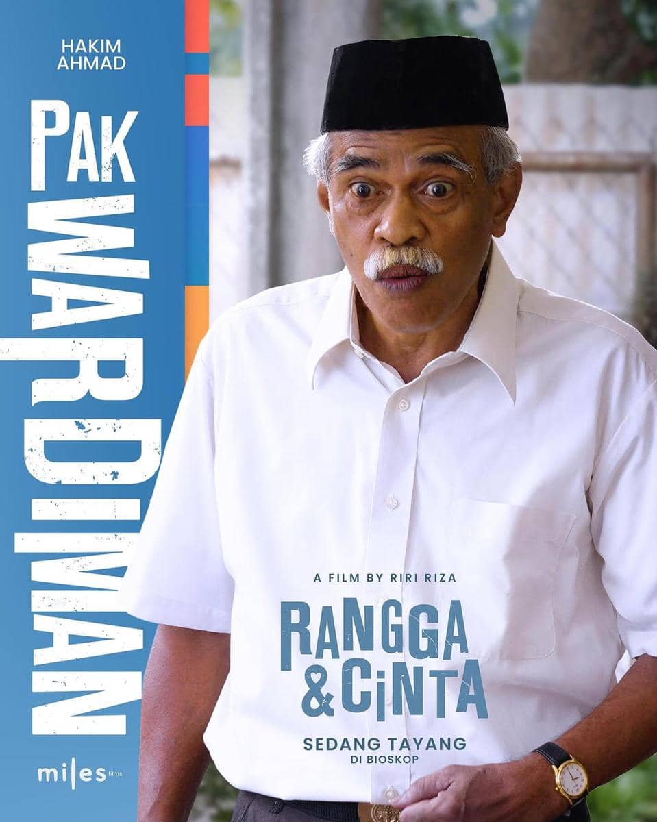 Hakim Ahmad sebagai Pak Wardiman dalam film Rangga & Cinta
