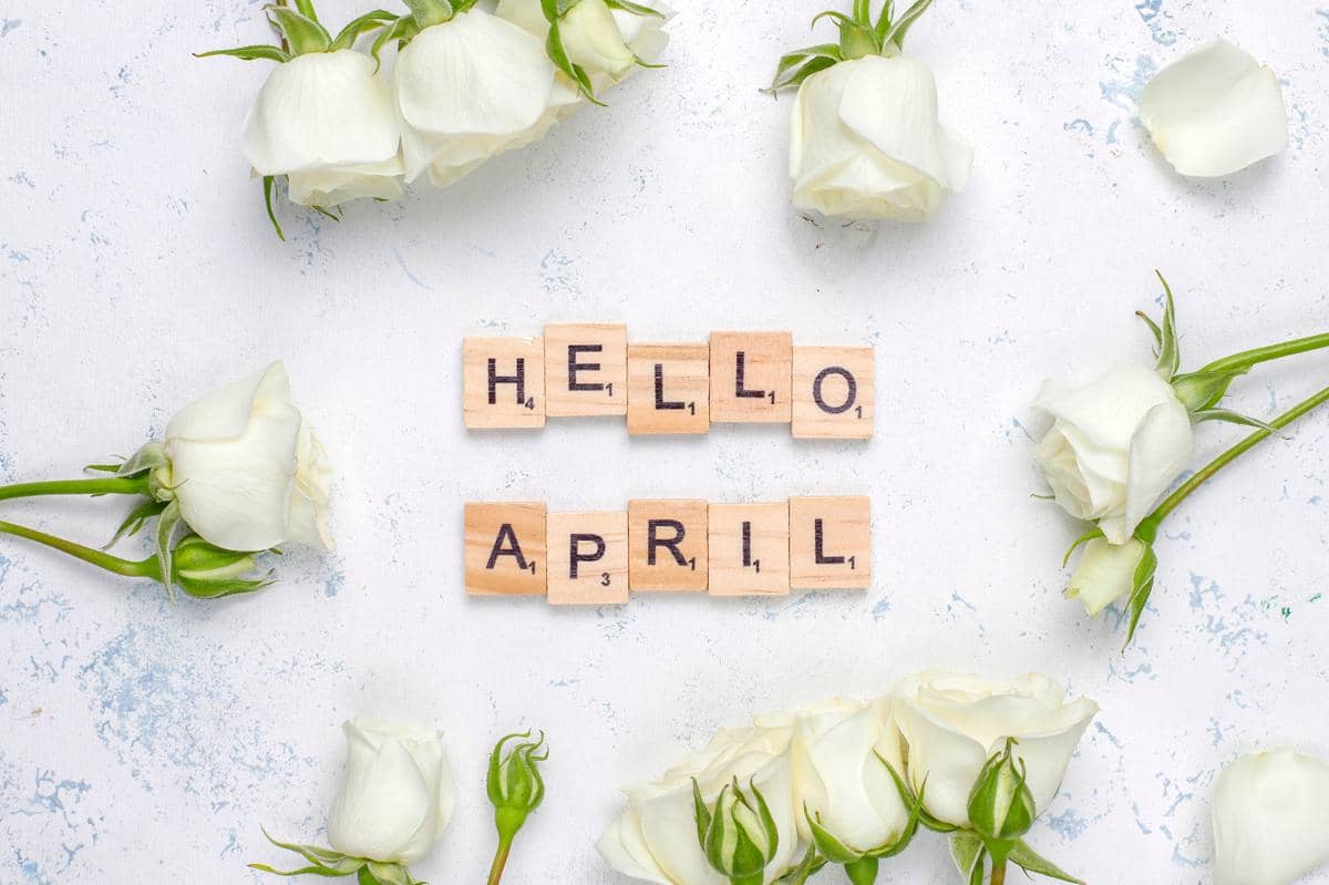 Ilustrasi kalender April. 