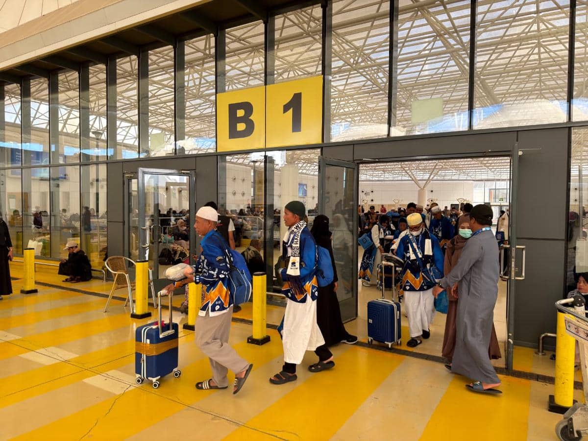 Proses pemulangan jemaah umrah asal Indonesia di Bandara Internasional King Abdulaziz, Jeddah (Dok. Media Center Haji)
