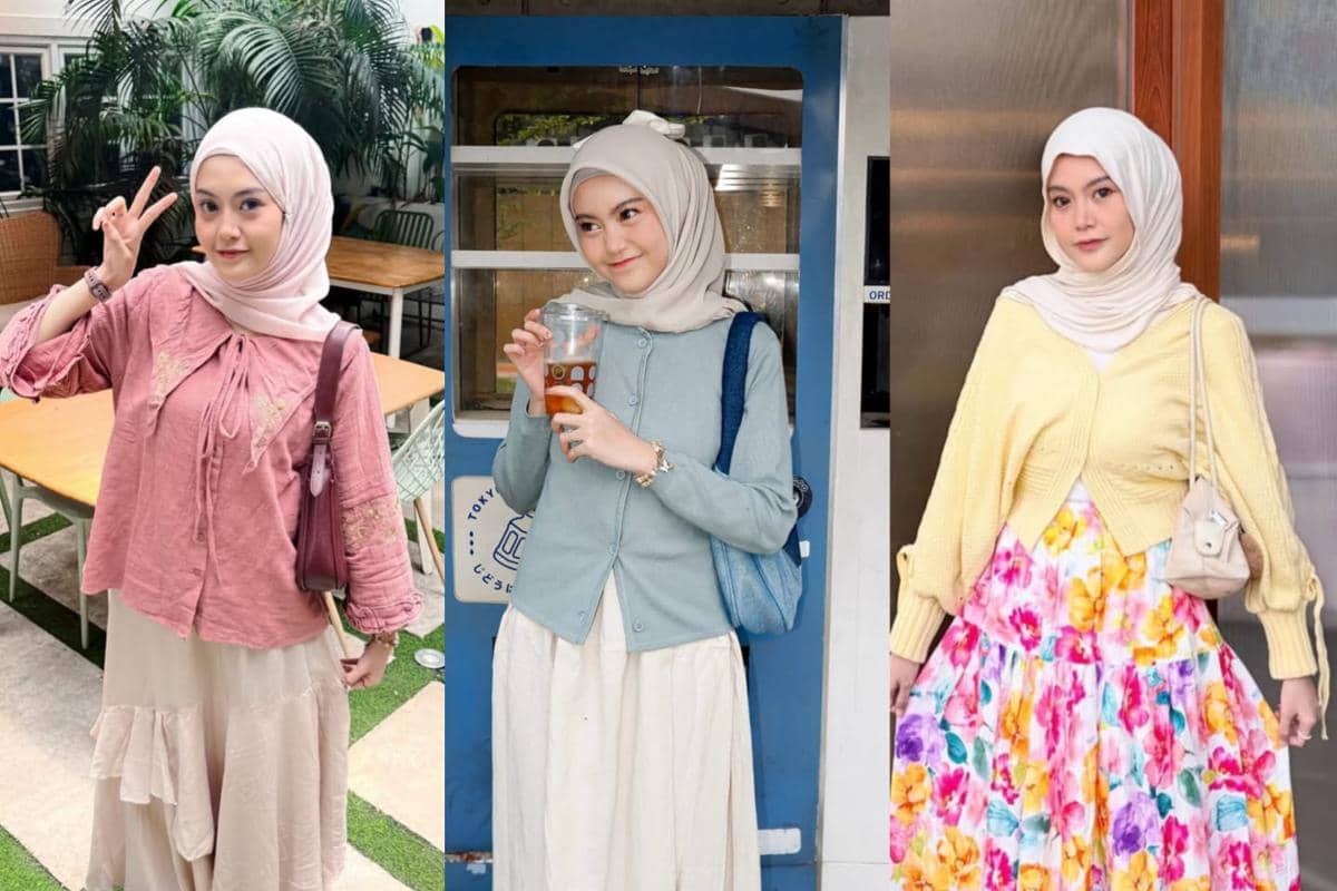 8 OOTD Bukber Pakai Maxi Skirt ala Refina Habilia, Feminin!