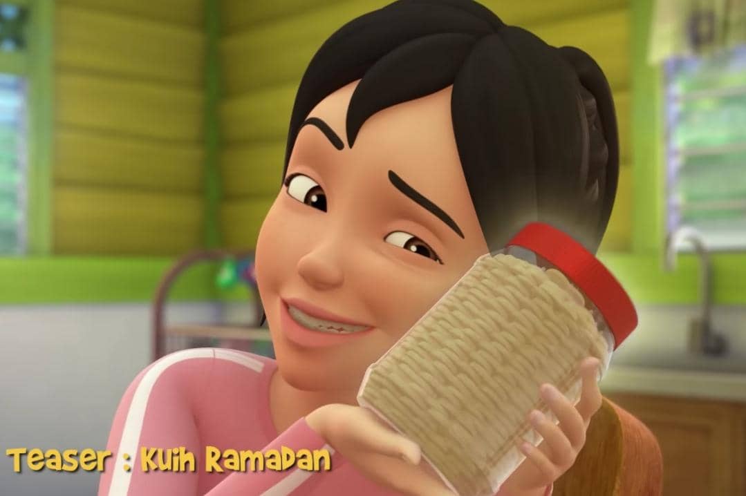 Kak Ros berjualan kue Lebaran