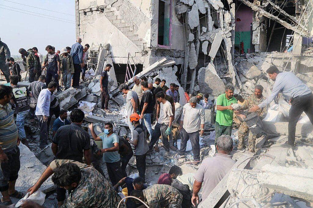 Sekolah Shajareh Tayyebeh di kota Minab, Iran