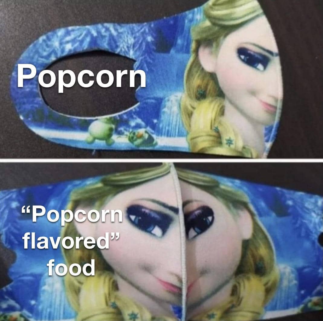 meme kartun tentang popcorn