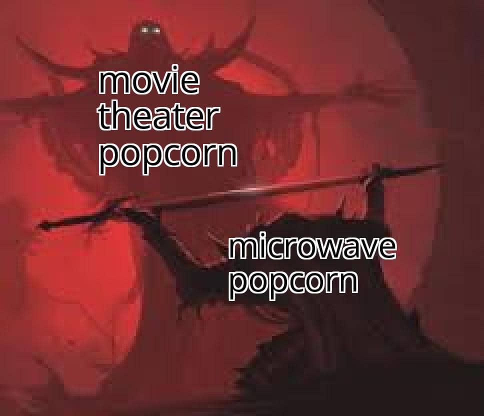 meme kartun tentang popcorn