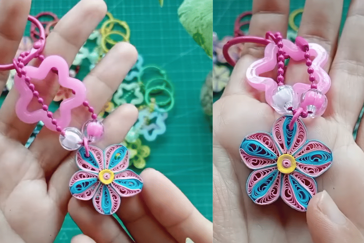 ilustrasi gantungan kunci DIY