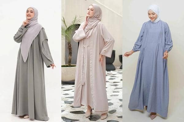 7 Rekomendasi Gamis Lebaran 2026 Polos Minimalis, Vibes Old Money!