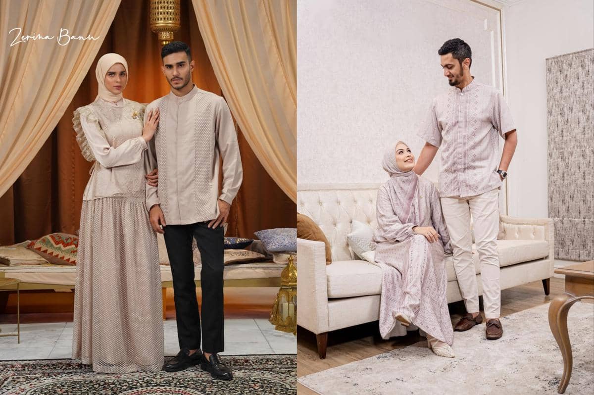 10 Inspirasi Sarimbit Lebaran 2026 Warna Pastel, Elegan!