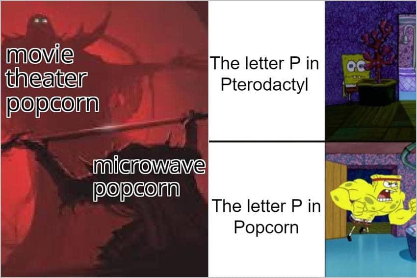 8 Meme Kartun tentang Popcorn, Makanan Favorit di Bioskop