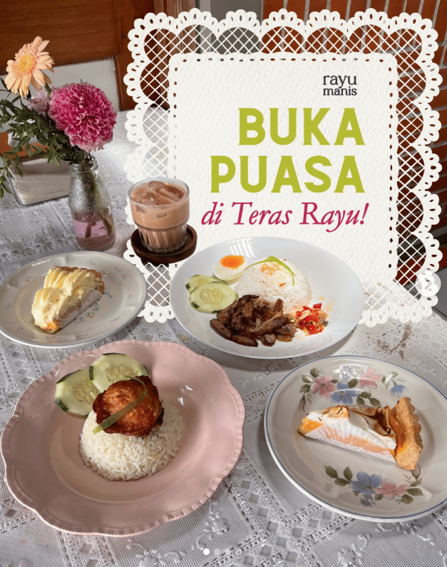 Poster paket buka puasa Ramadan di Teras Rayu. 