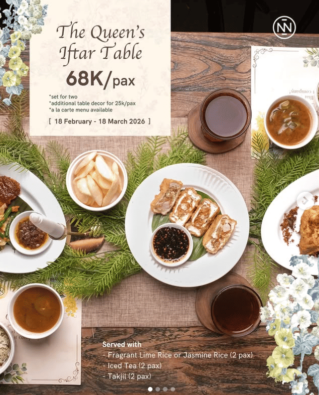 Poster paket buka puasa Ramadan di ONNI House Surabaya.