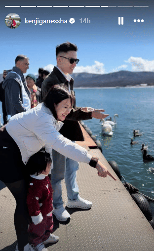 Anggi Marito dan suami liburan di Jepang 