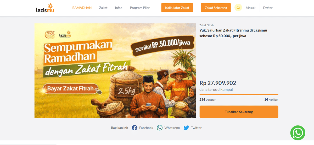 lazismu zakat fitrah