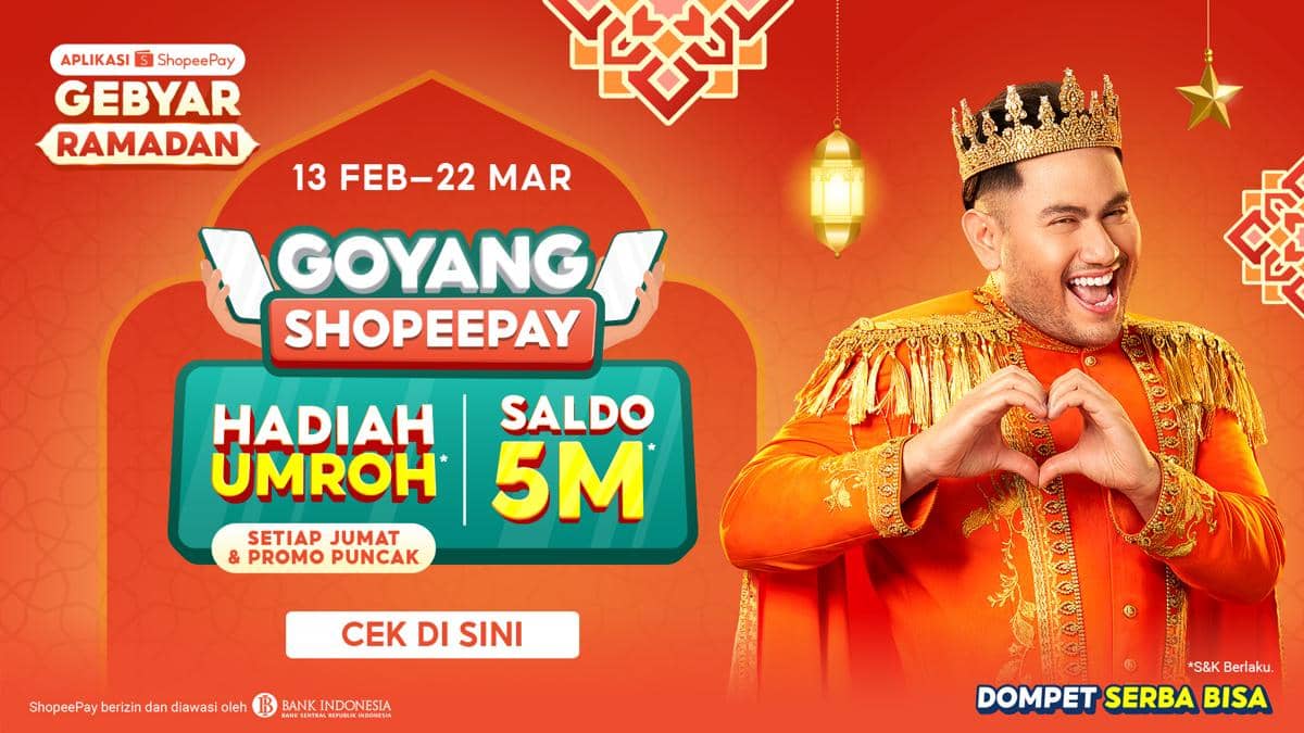 Bisa Dapat Rp5 M dan Umrah: Goyang ShopeePay Buat Ramadan Makin Seru! 