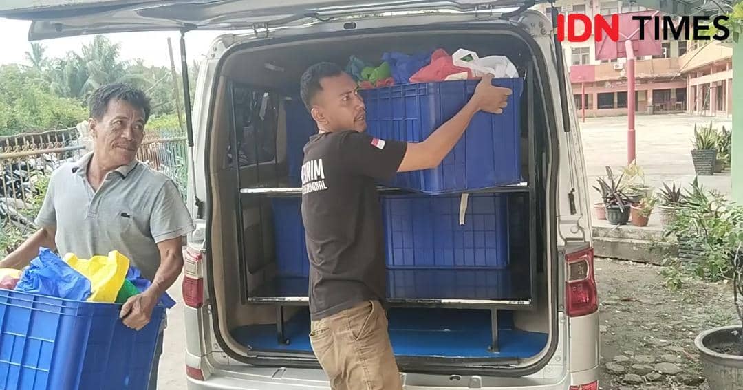 Pembagian MBG di SMK PGRI 1 Palembang