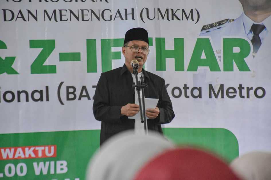 Badan Amil Zakat Nasional (BAZNAS) Kota Metro Luncurkan Dua Program Pemberdayaan Ekonomi yakni Z-Ifthar dan Z-Auto