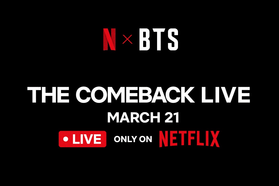 BTS The Comeback Live di Netflix