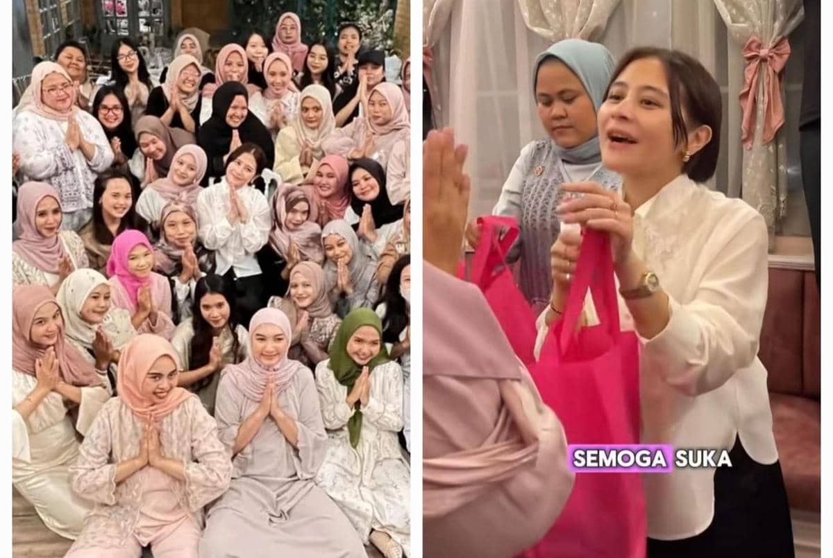 9 Potret Prilly Latuconsina Bukber Bareng Fans, Bagi-bagi Hampers