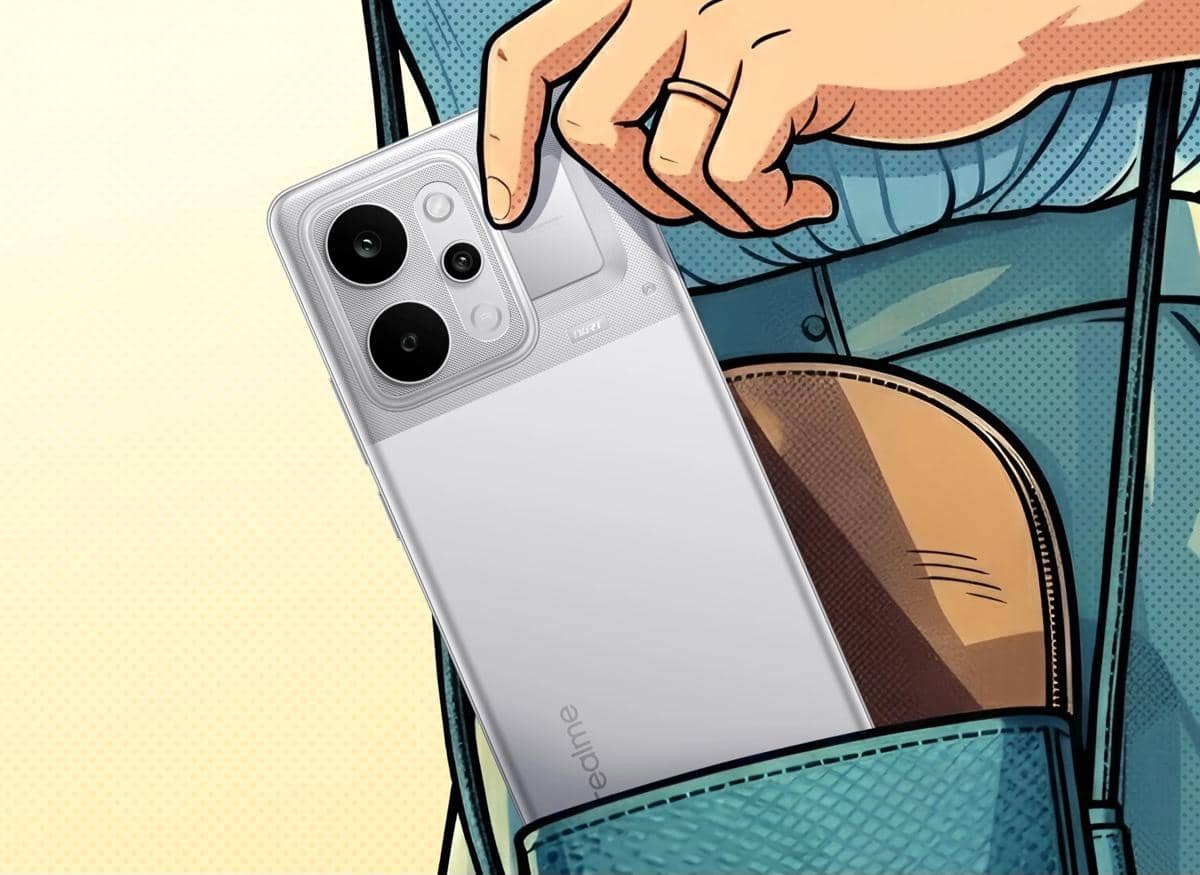 realme Narzo Power 5G warna trans silver  