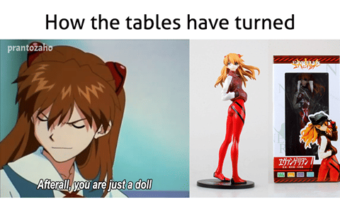 8 Meme Anime tentang Boneka, Asuka Evangelion Kena Roasting