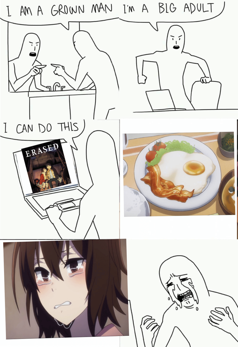 meme anime tentang sarapan