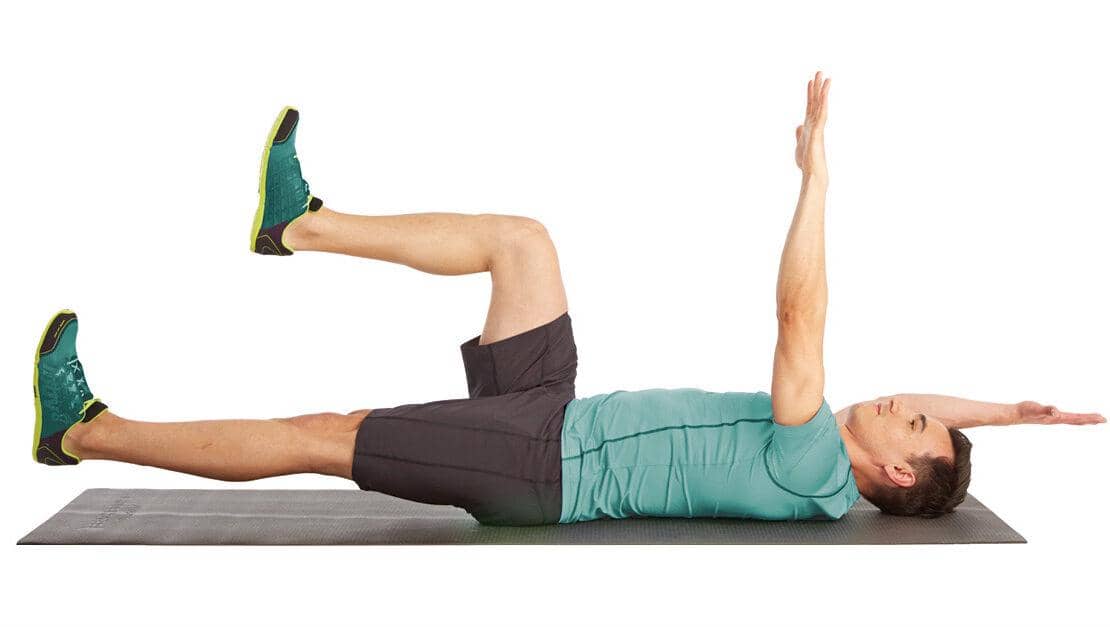 ilustrasi latihan dead bug