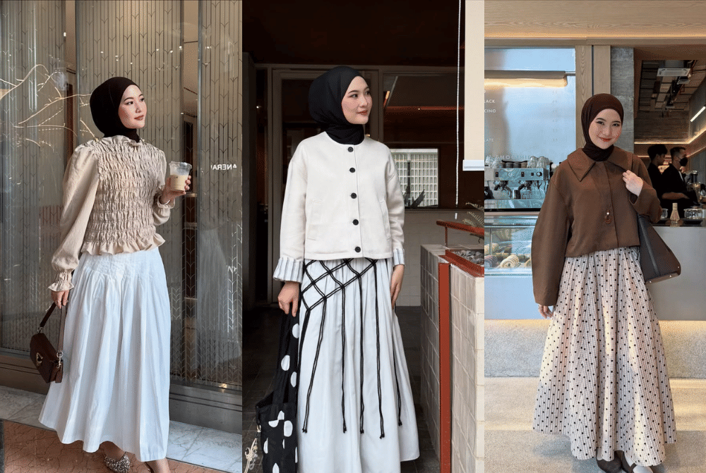9 Ide OOTD Hangout Pakai Rok ala Intan Ghazella, Anggun & Effortless!