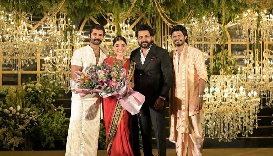 9 Potret Resepsi Rashmika Mandanna di Hyderabad, Ram Charan Hadir!