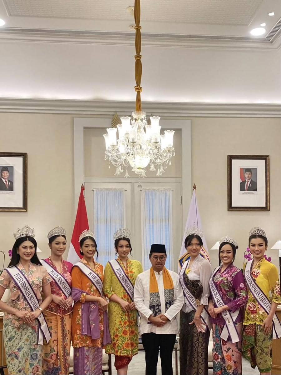 Potret Kunjungan Finalis Puteri Indonesia DKI Jakarta 2026 Bersama Gubernur