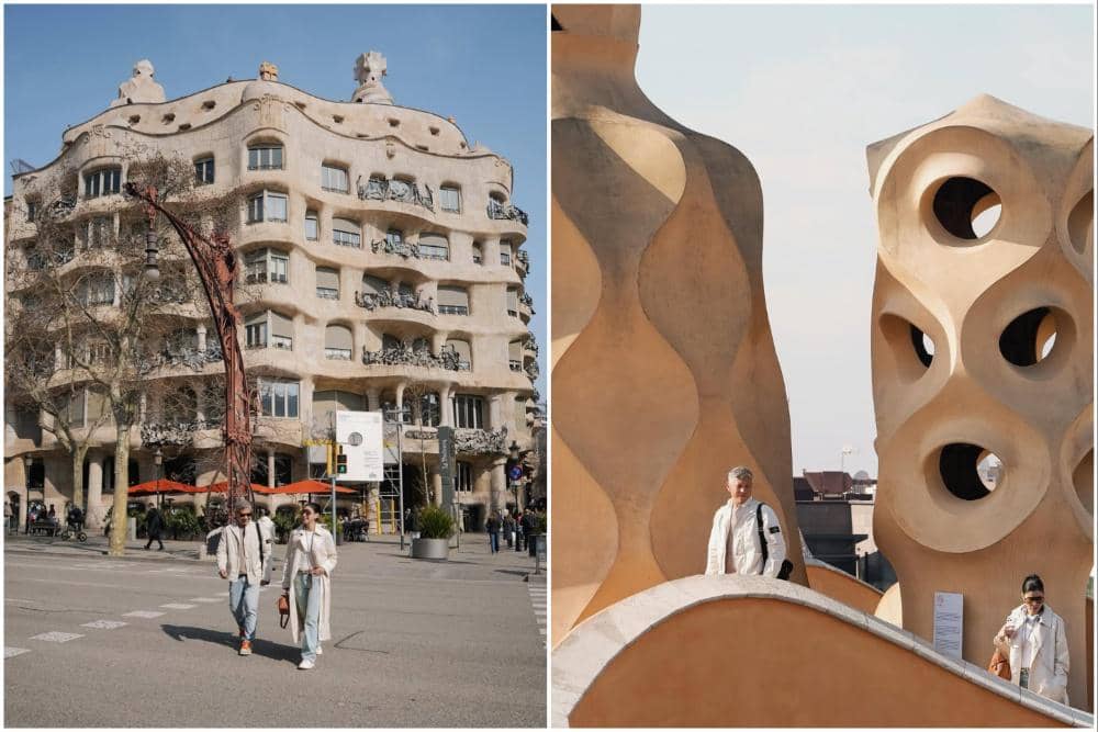 11 Potret Gading Marten dan Medina Jalan-jalan di Kota Barcelona