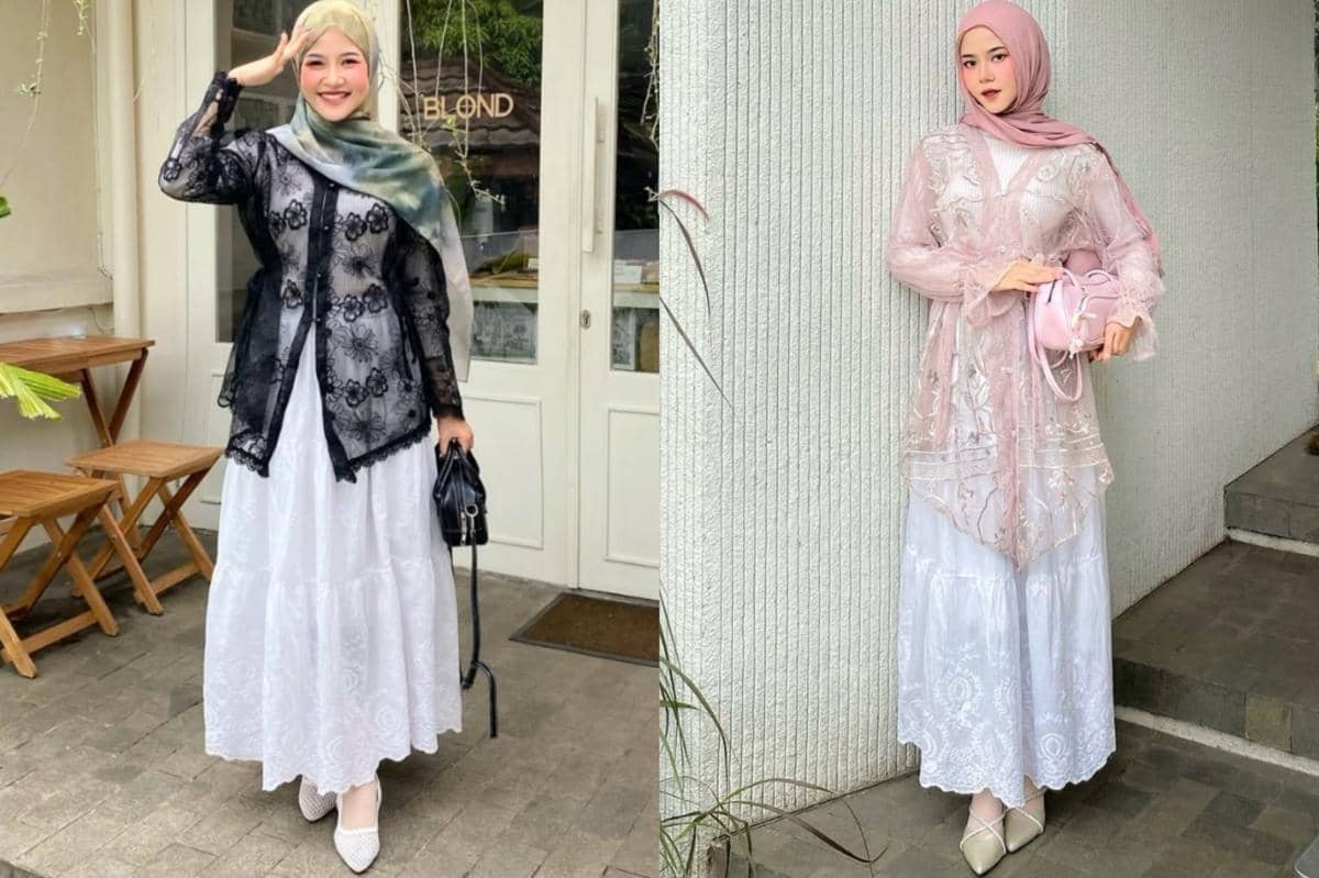 7 Ide Outfit Lebaran Pakai Rok Putih ala Mirna Kumalasari, Elegan!